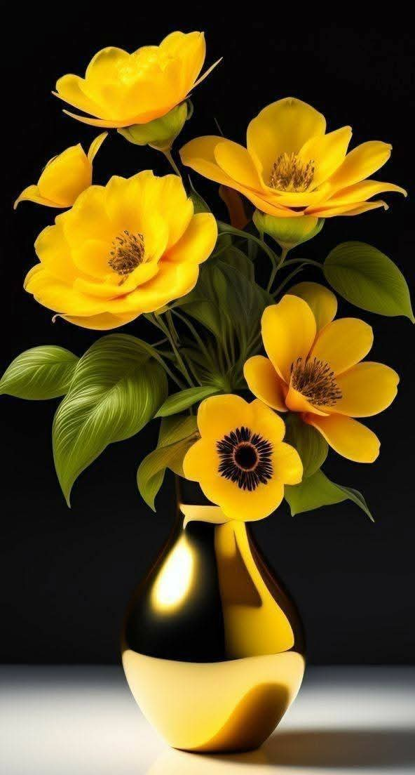 Yellow Color Flower Vase (29)