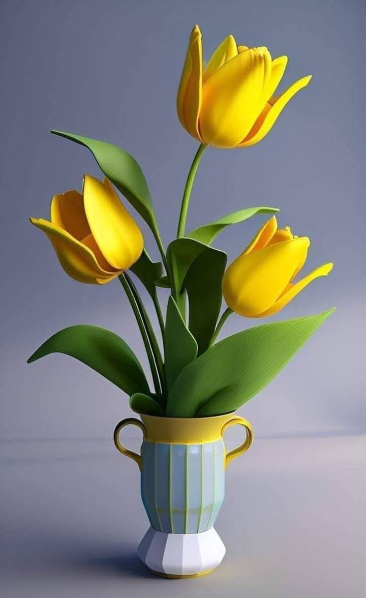 Yellow Color Flower Vase (30)