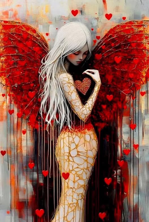 Heart Touching Butterfly Girl