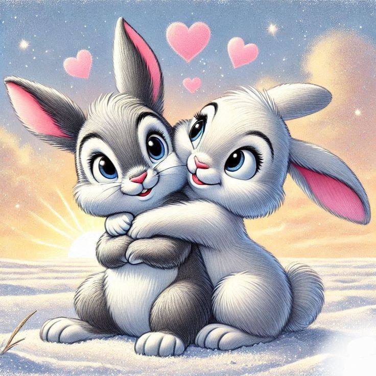 Cartoon Friendly bunny (1)