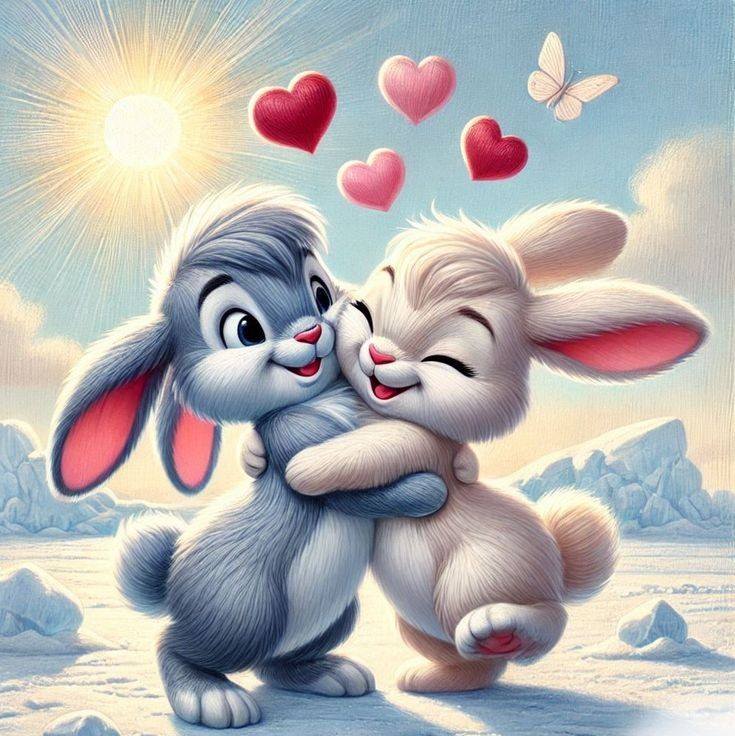 Cartoon Friendly bunny (2)