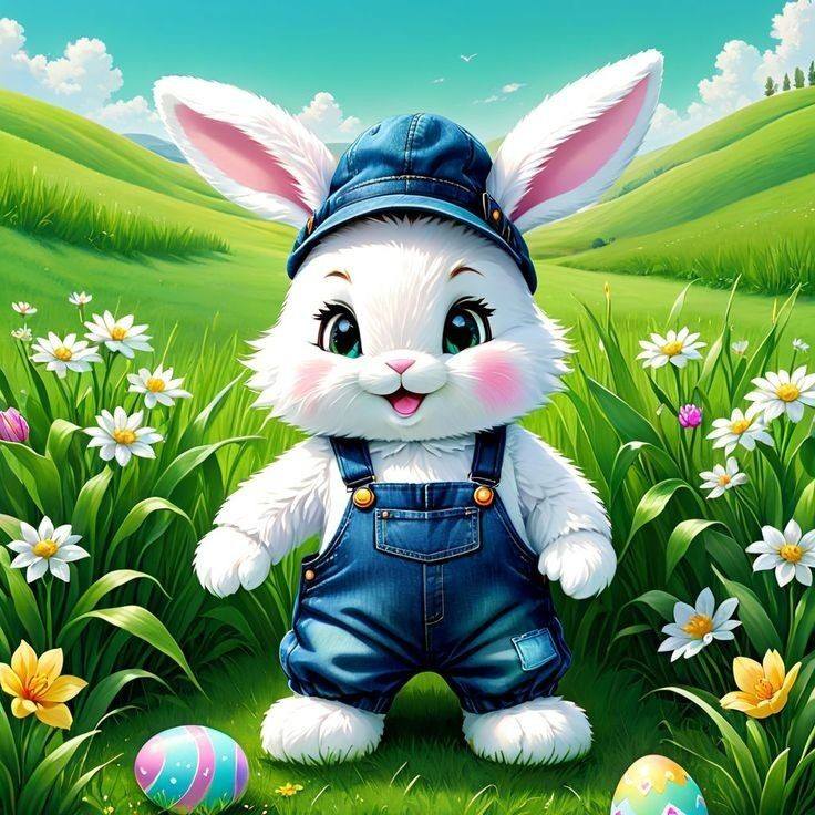 Cartoon Friendly bunny (3)