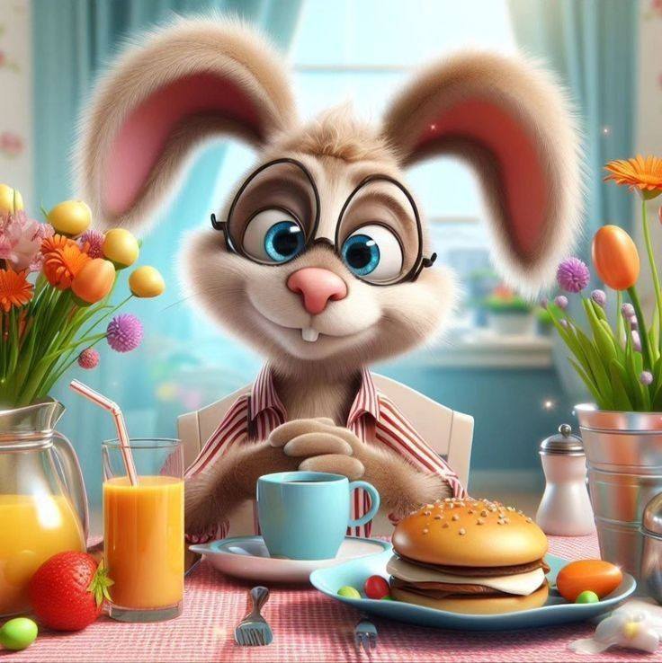 Cartoon Friendly bunny (4)