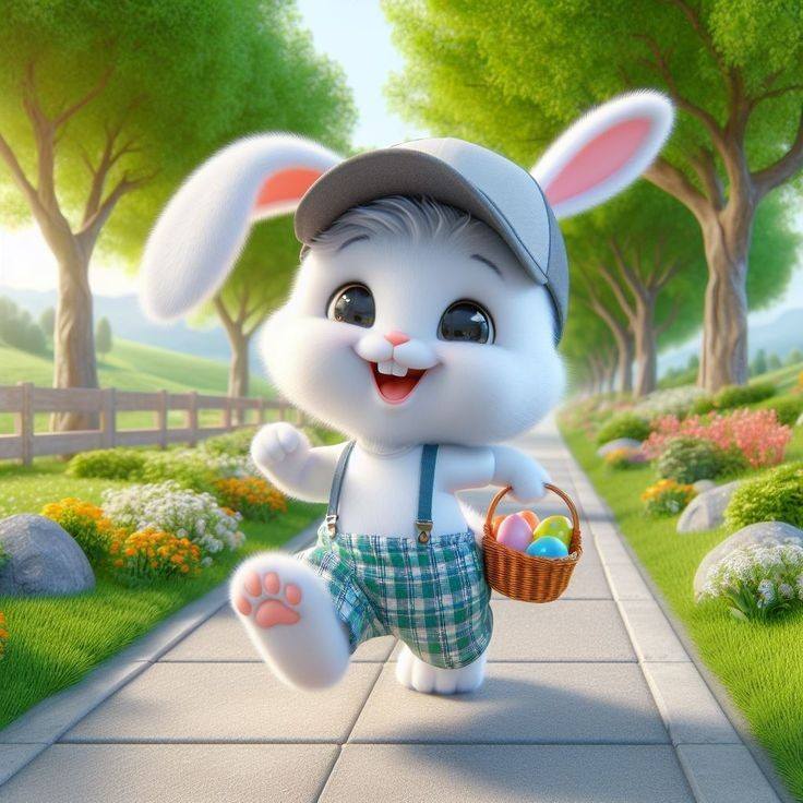 Cartoon Friendly bunny (5)