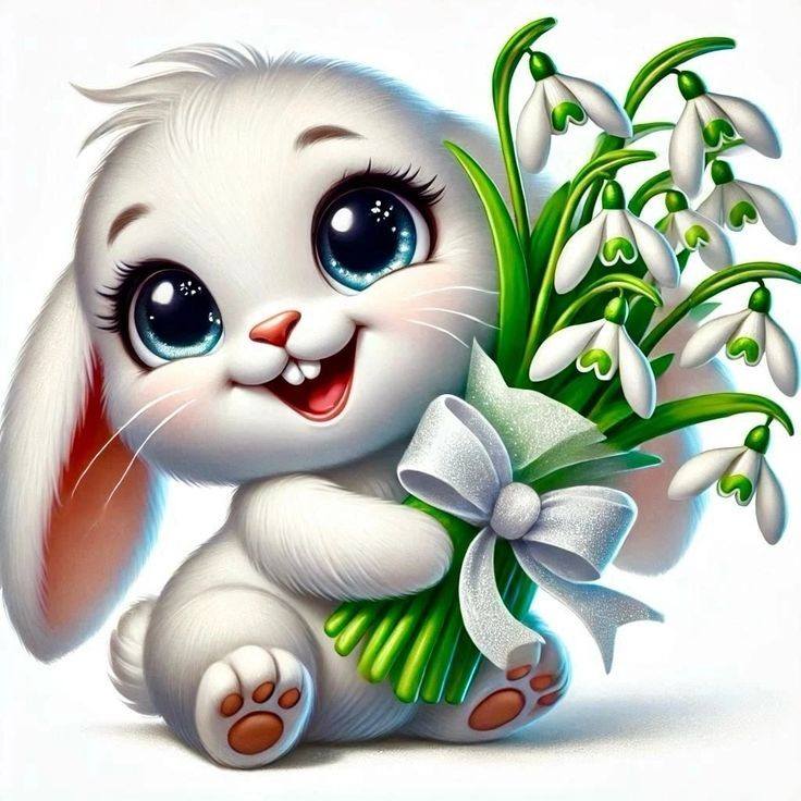 Cartoon Friendly bunny (8)
