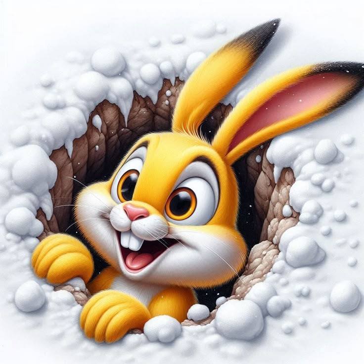 Cartoon Friendly bunny (11)