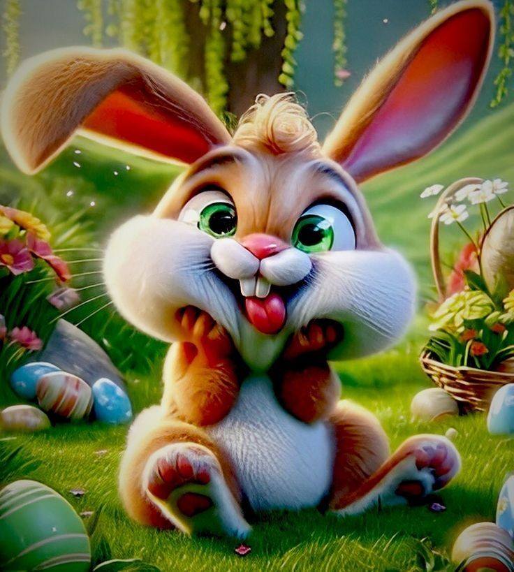 Cartoon Friendly bunny (23)