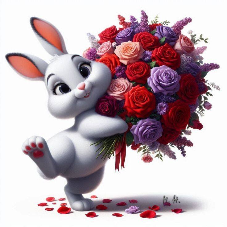 Cartoon Friendly bunny (35)