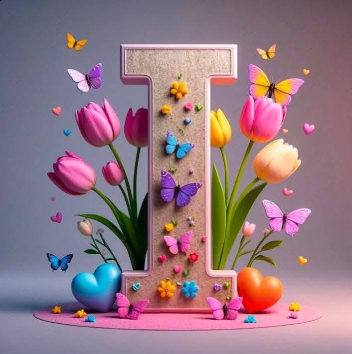 3D Floral Alphabet I 