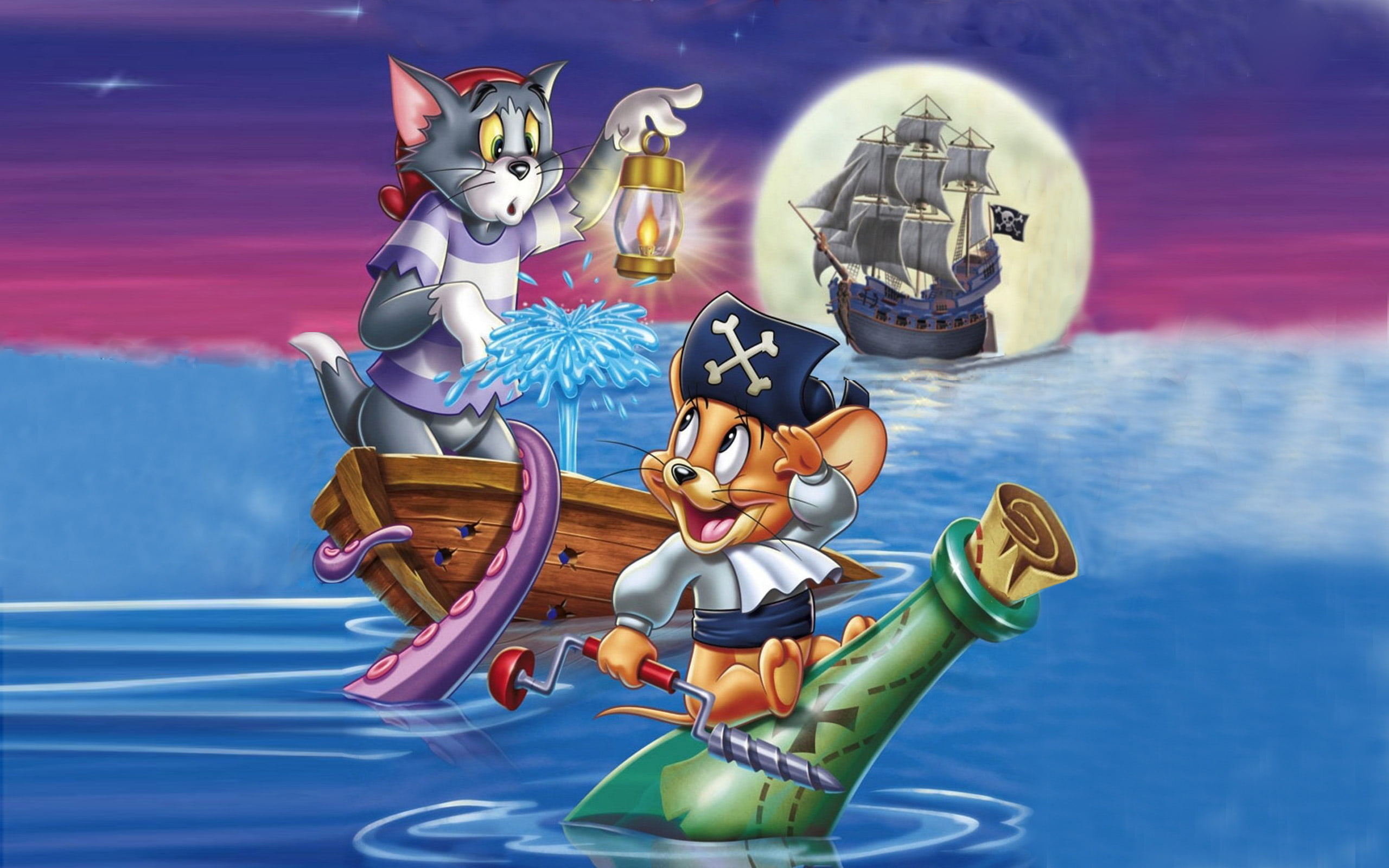 tom and jerry shiver me whiskers desktop wallpaper hd 2560×1600 wallpaper