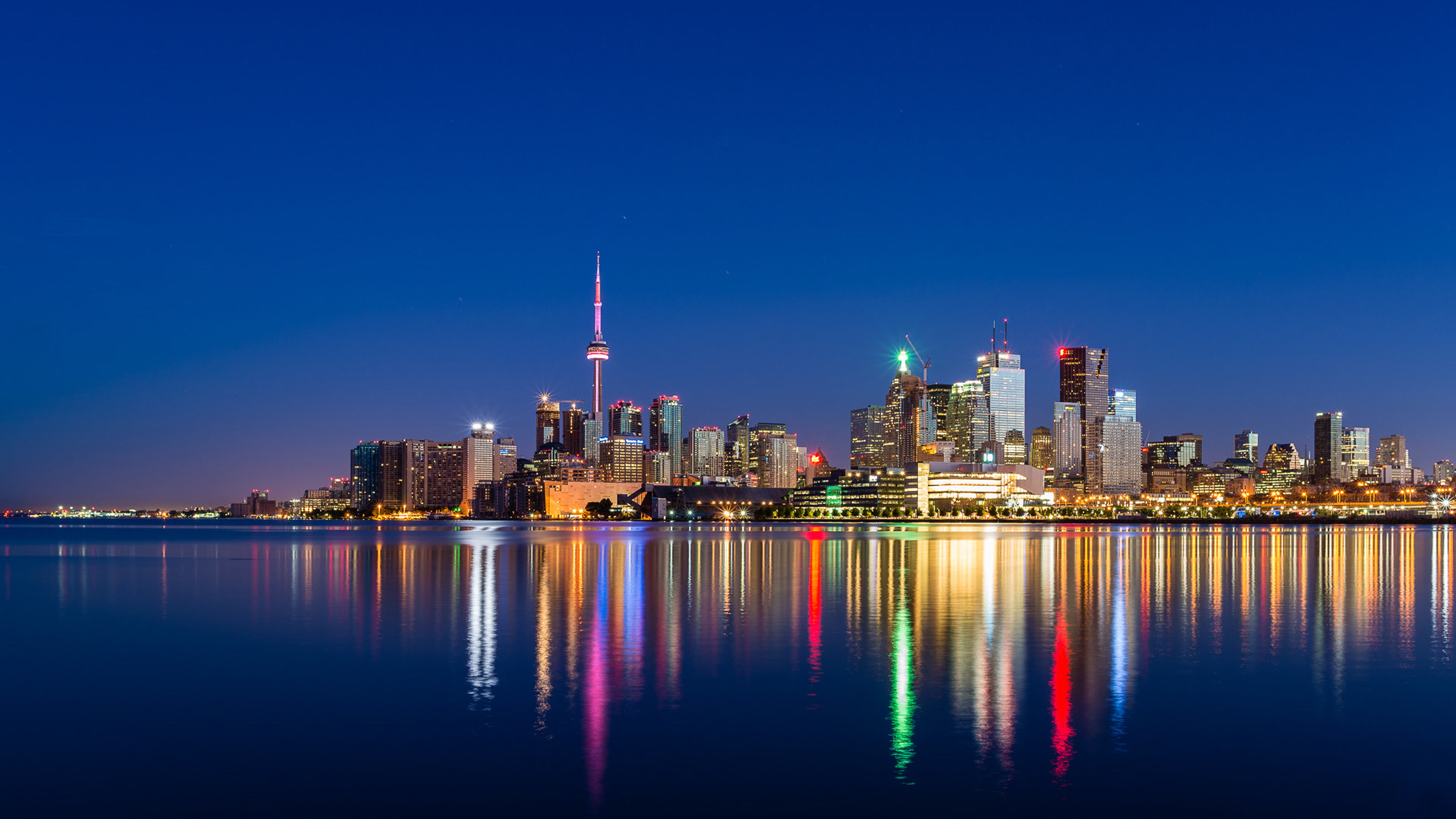 toronto skyline at night images android wallpapers for your desktop or phone 3840×2160 wallpaper