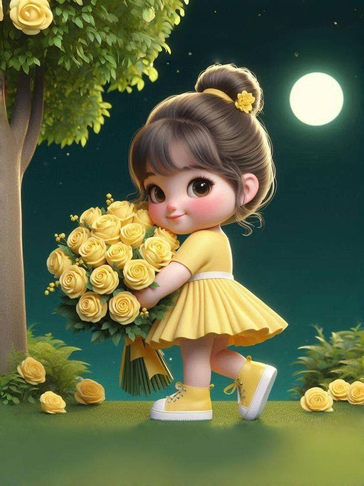 Cute Girl Cartoon Image (3)