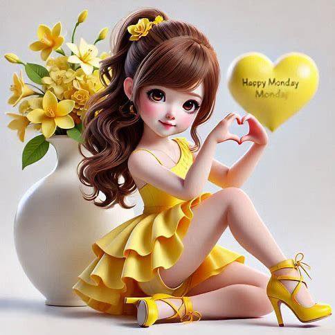 Cute Girl Cartoon Image (7)