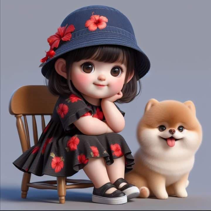 Cute Girl Cartoon Image (11)