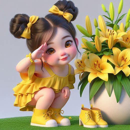 Cute Girl Cartoon Image (15)