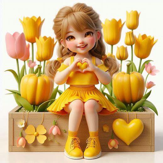 Cute Girl Cartoon Image (21)