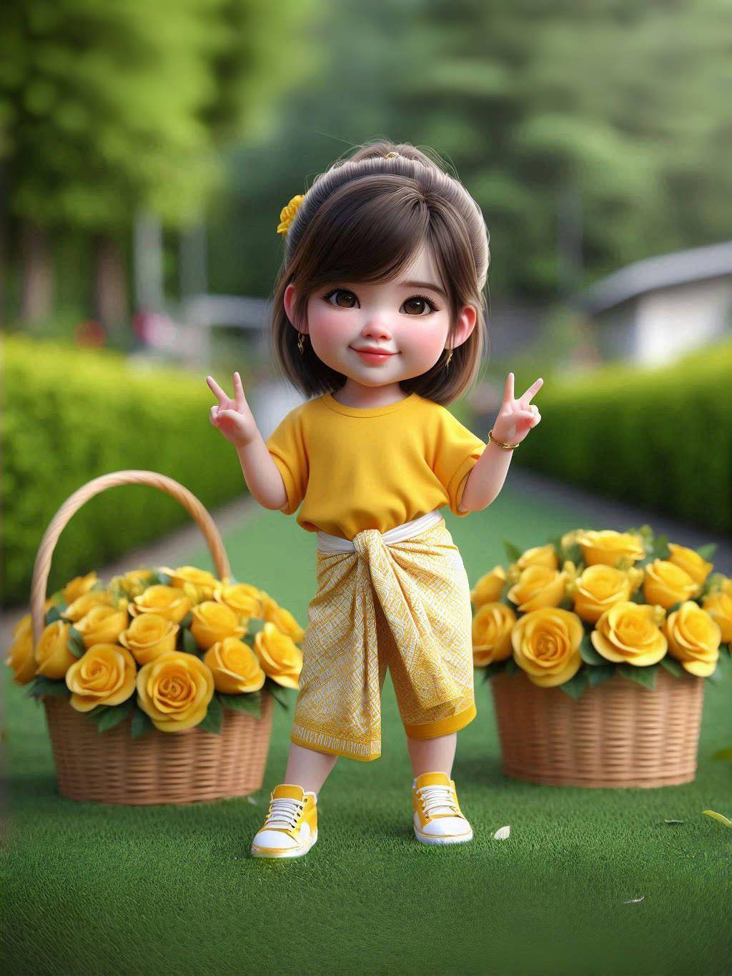 Cute Girl Cartoon Image (27)