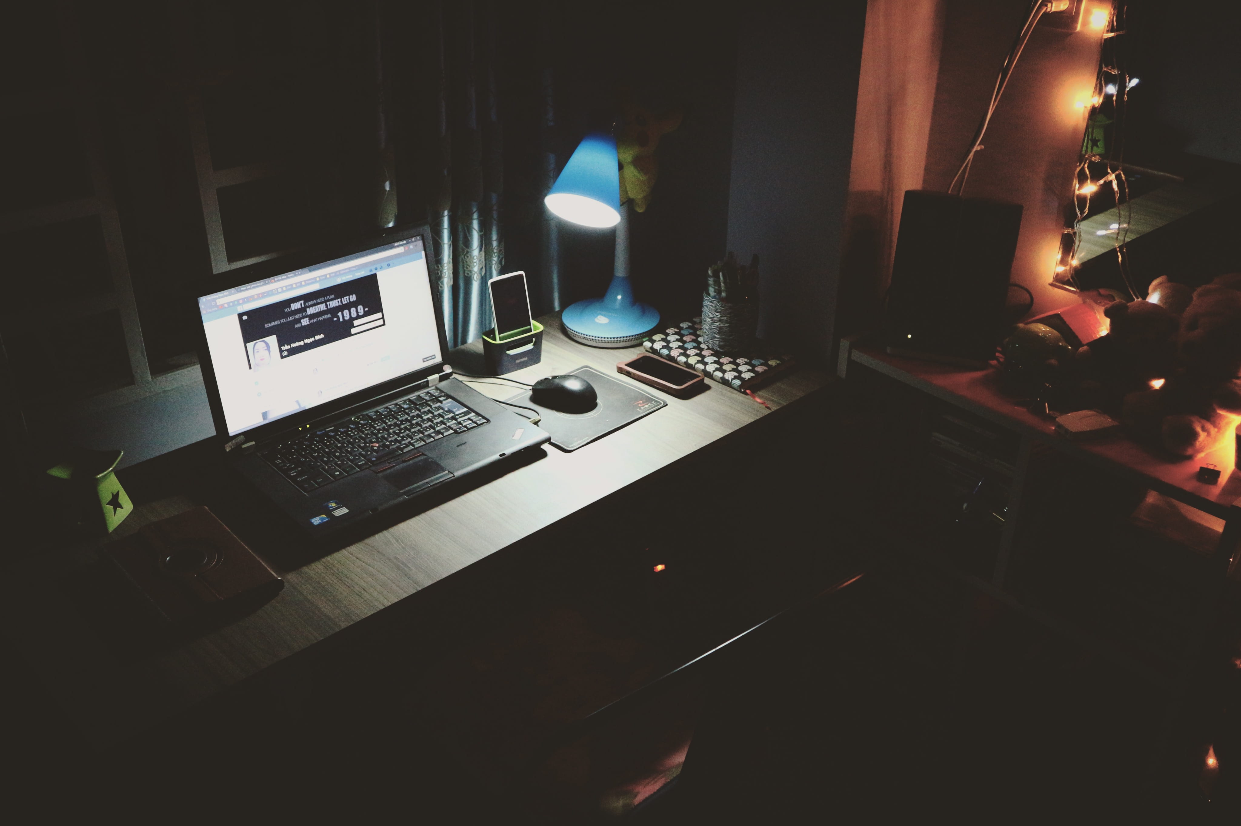 business computer contemporary dark