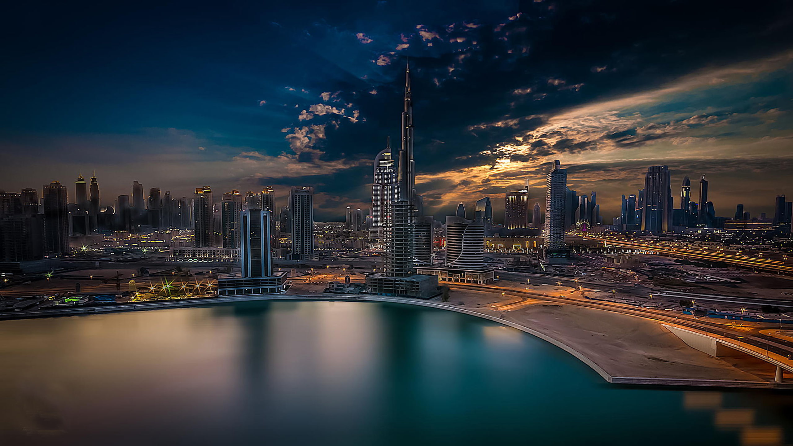 city dubai arabic dream burj khalifa united arab emirates desktop wallpaper hd 2560×1440 wallpaper