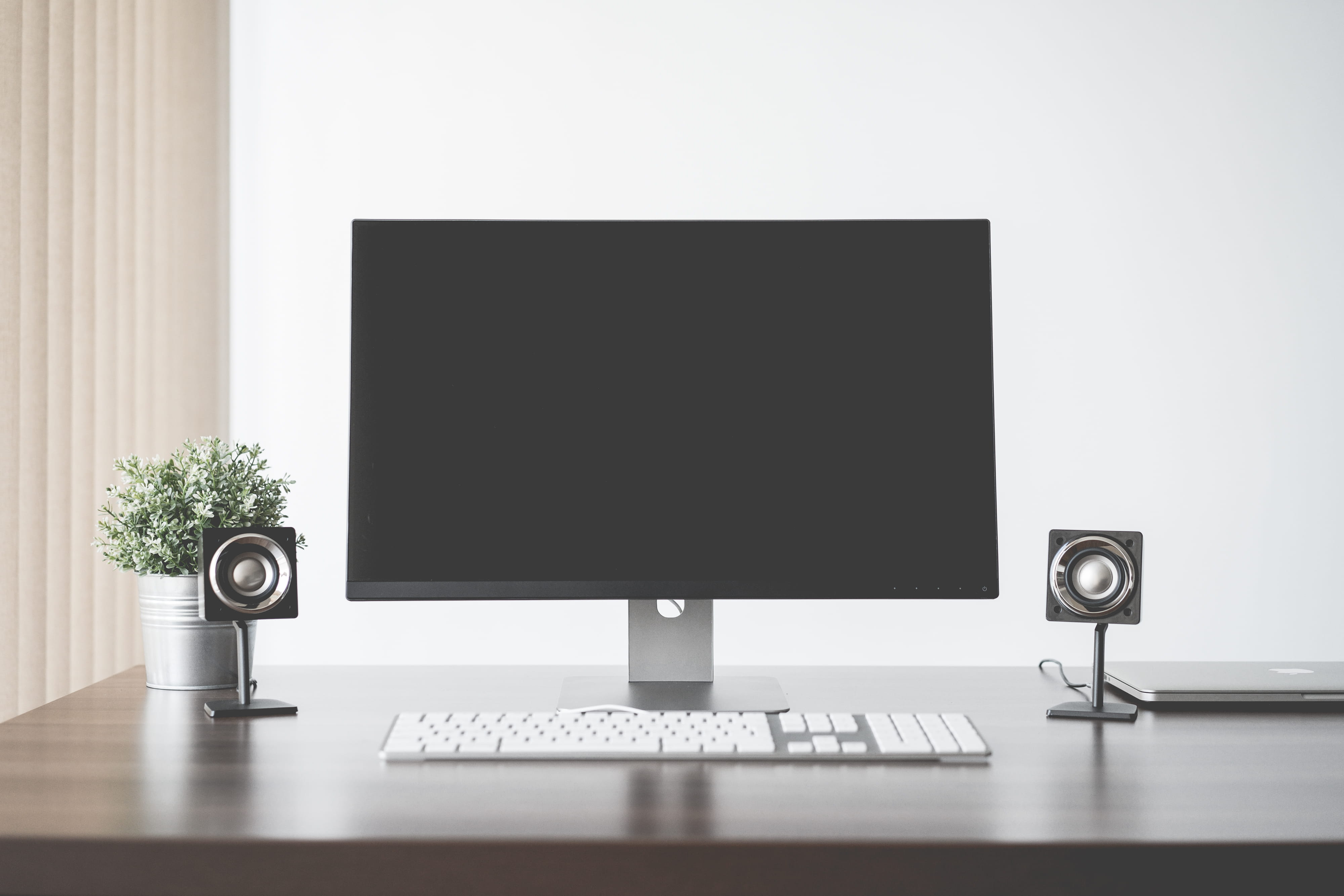 computer designer desk display