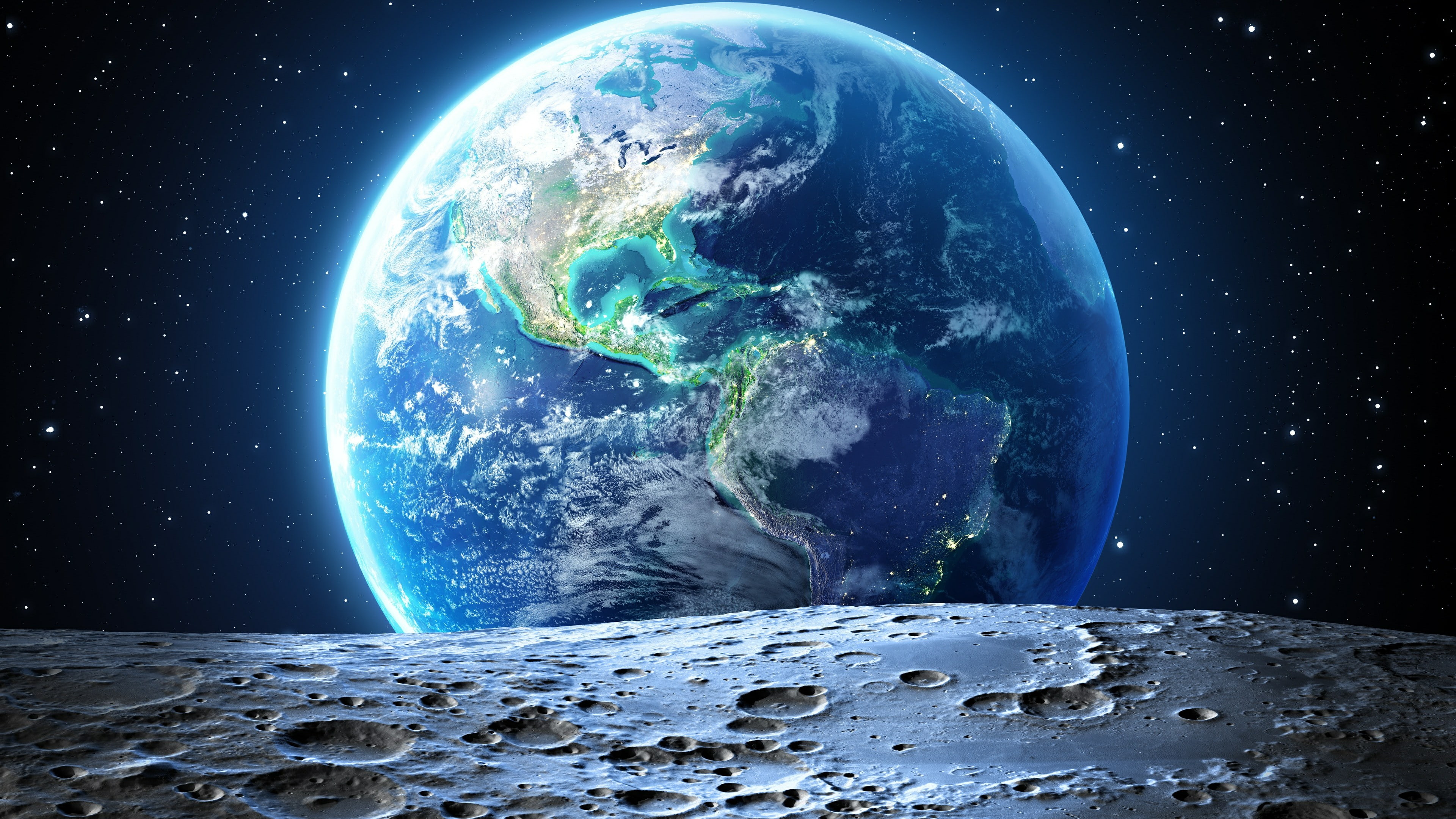 earth the blue planet view from moon north and south america ultra hd 4k wallpapers for desktop mobiles 3840×2160 wallpaper b8366d08f0607ca8b0dce10ed862d4ca