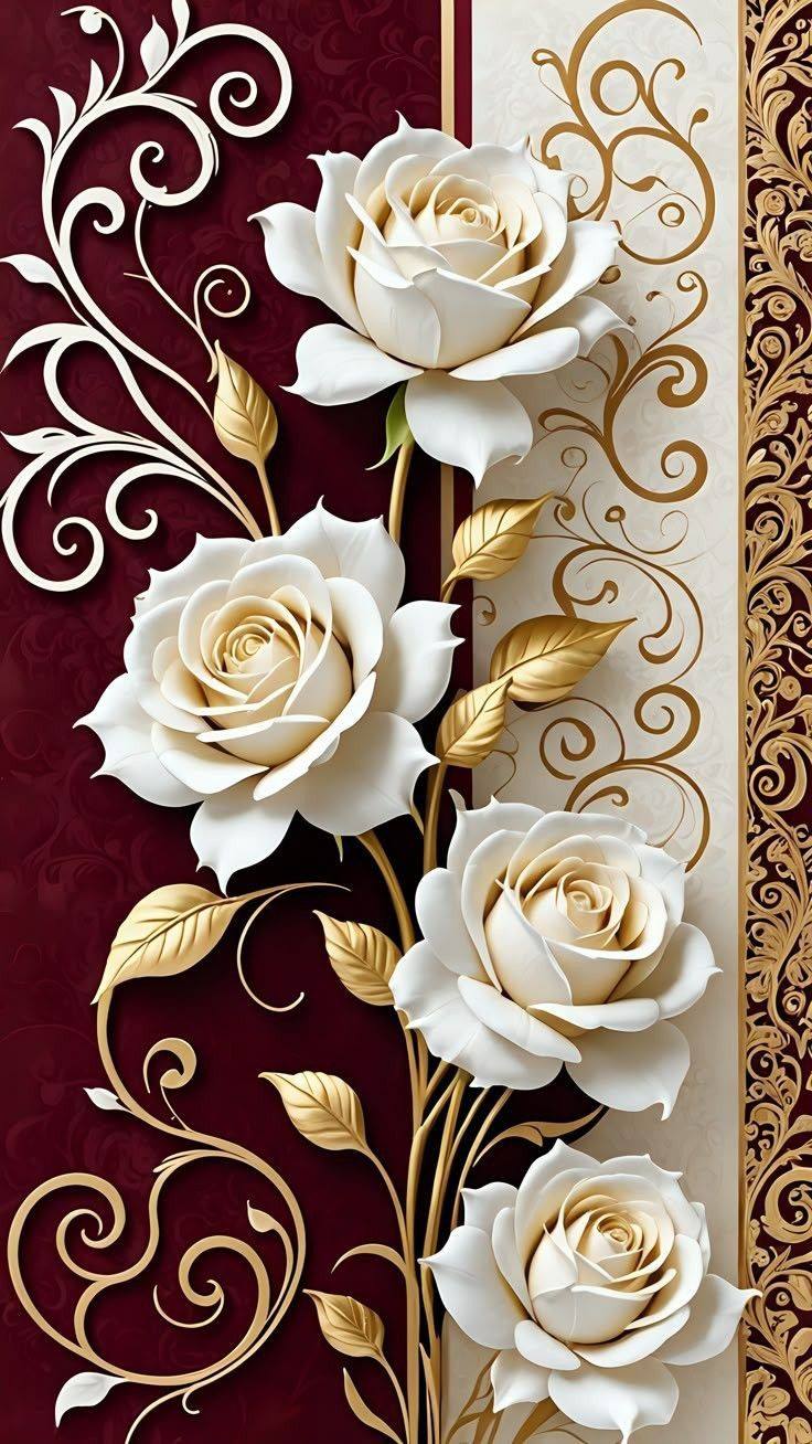 Floral Art with Graphical Background (15)