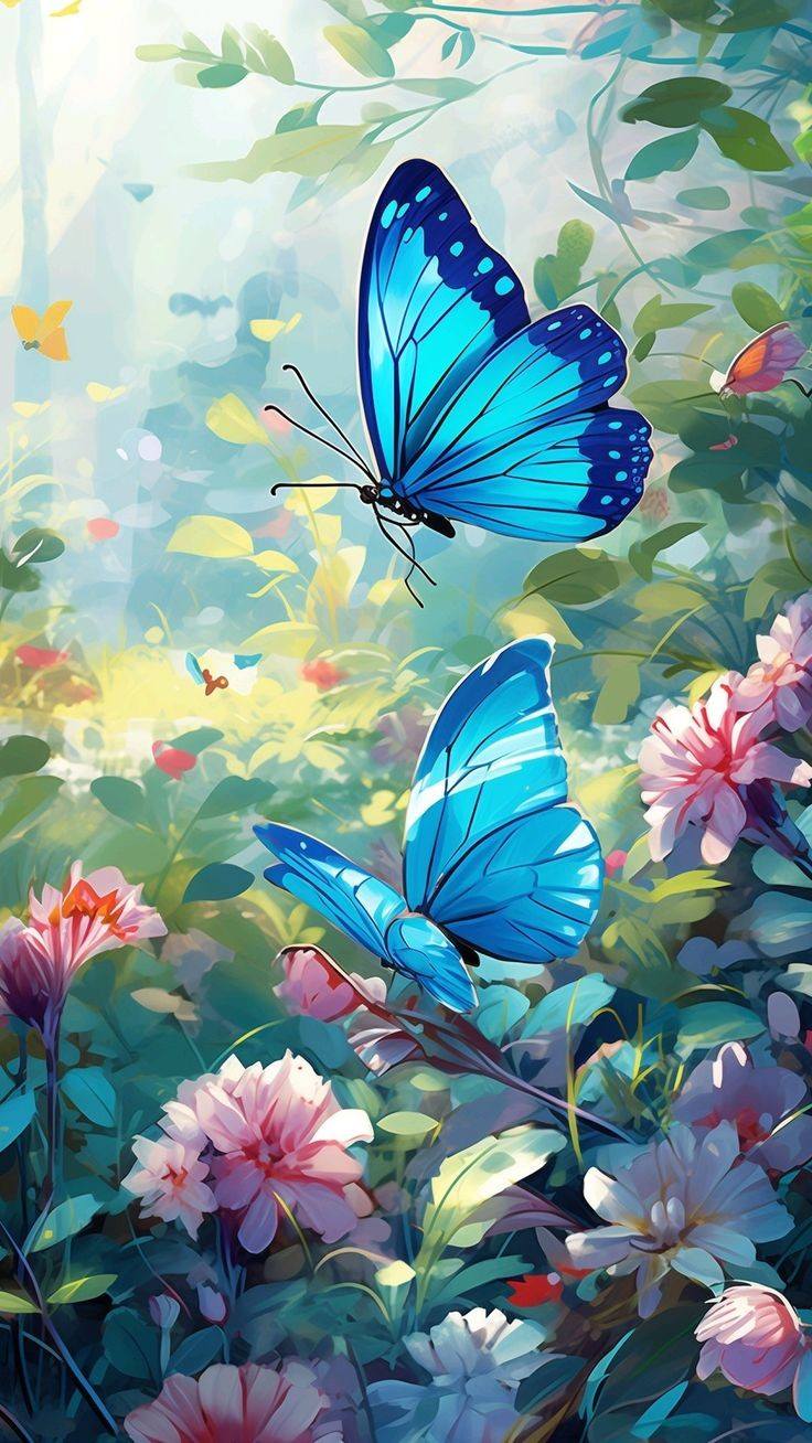 Flowers and Butterfly (4)