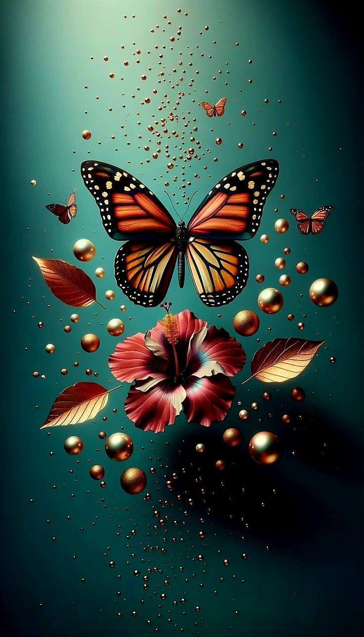 Flowers and Butterfly (14)