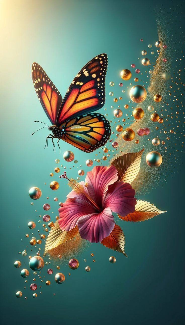Flowers and Butterfly (24)