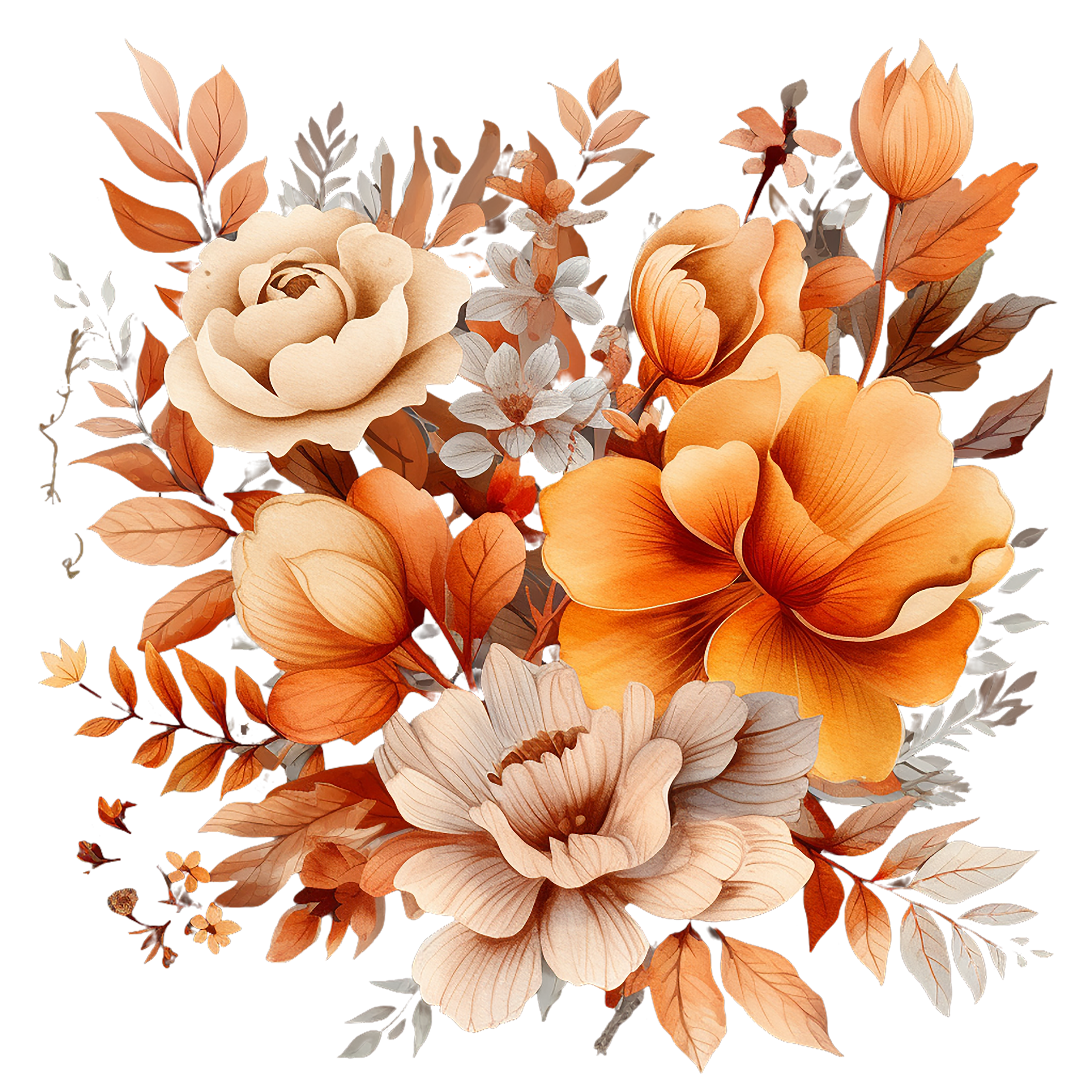 Floral Frame Graphics Elemet (2)