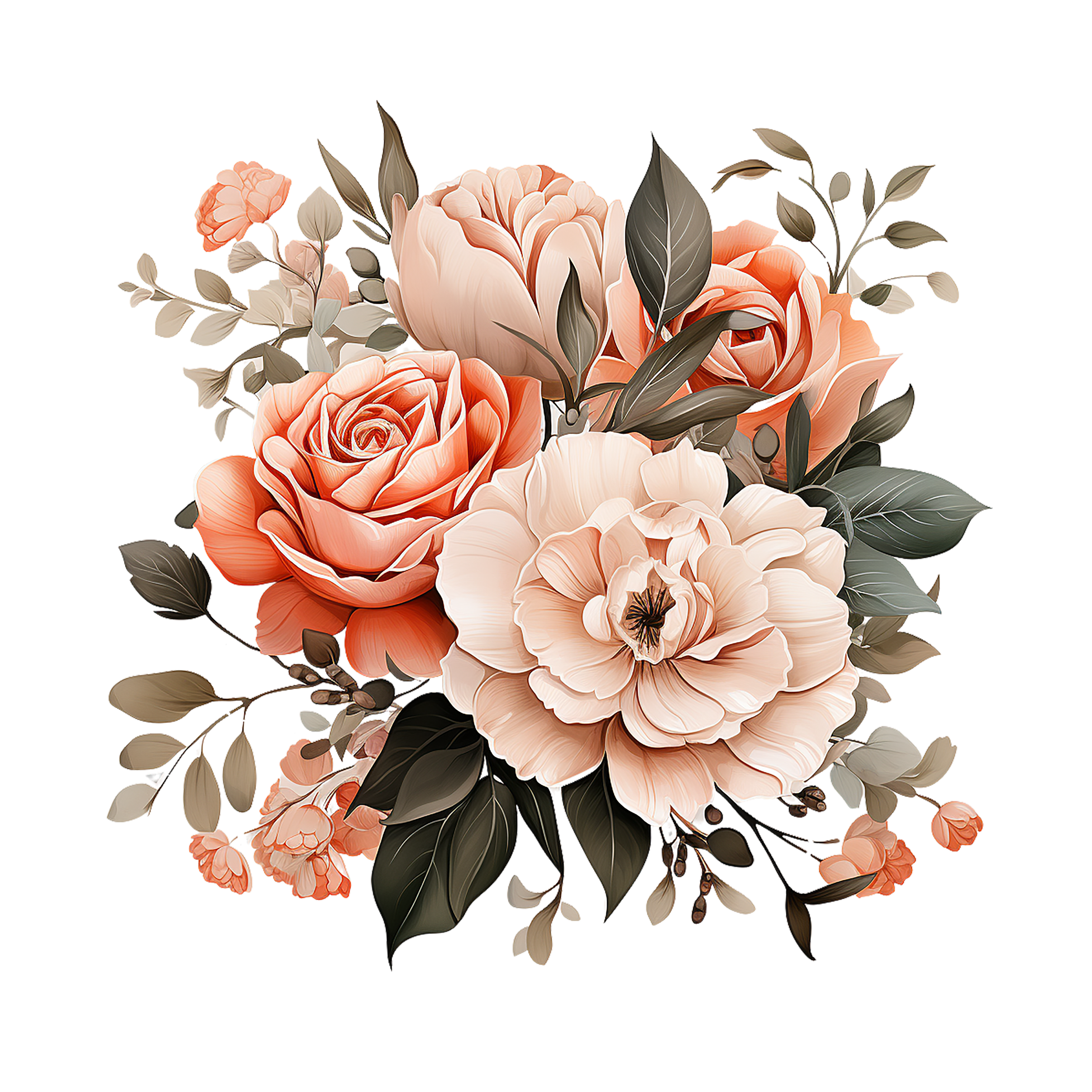 Floral Frame Graphics Elemet (12)