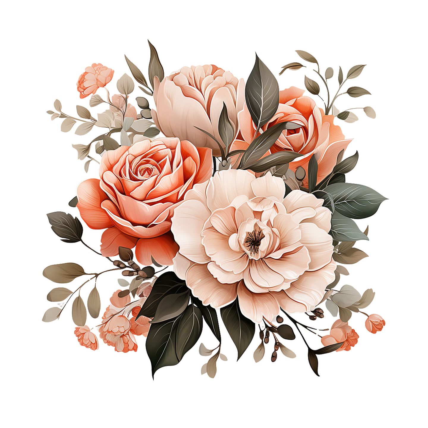 Floral Frame Graphics Elemet (13)