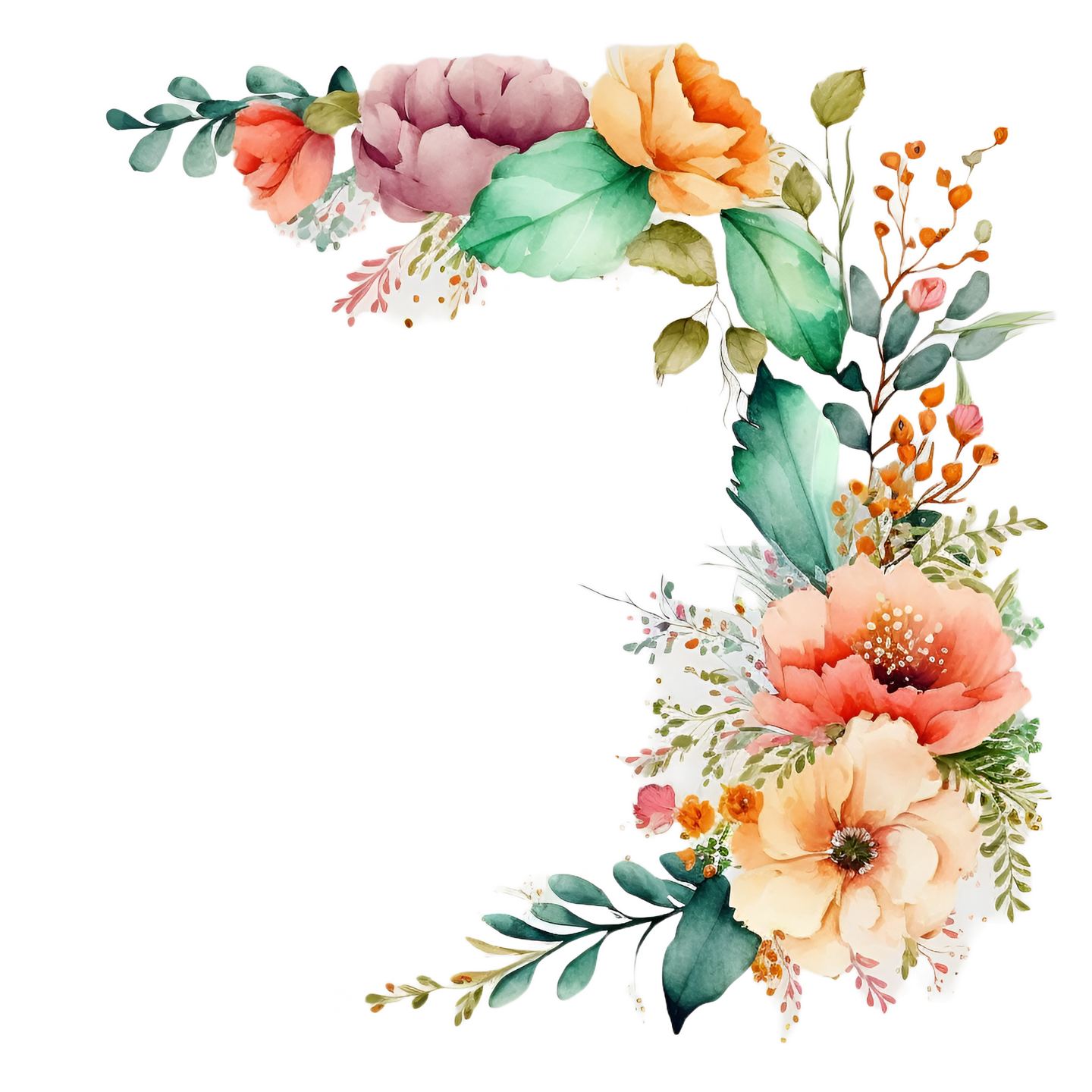 Floral Frame Graphics Elemet (15)