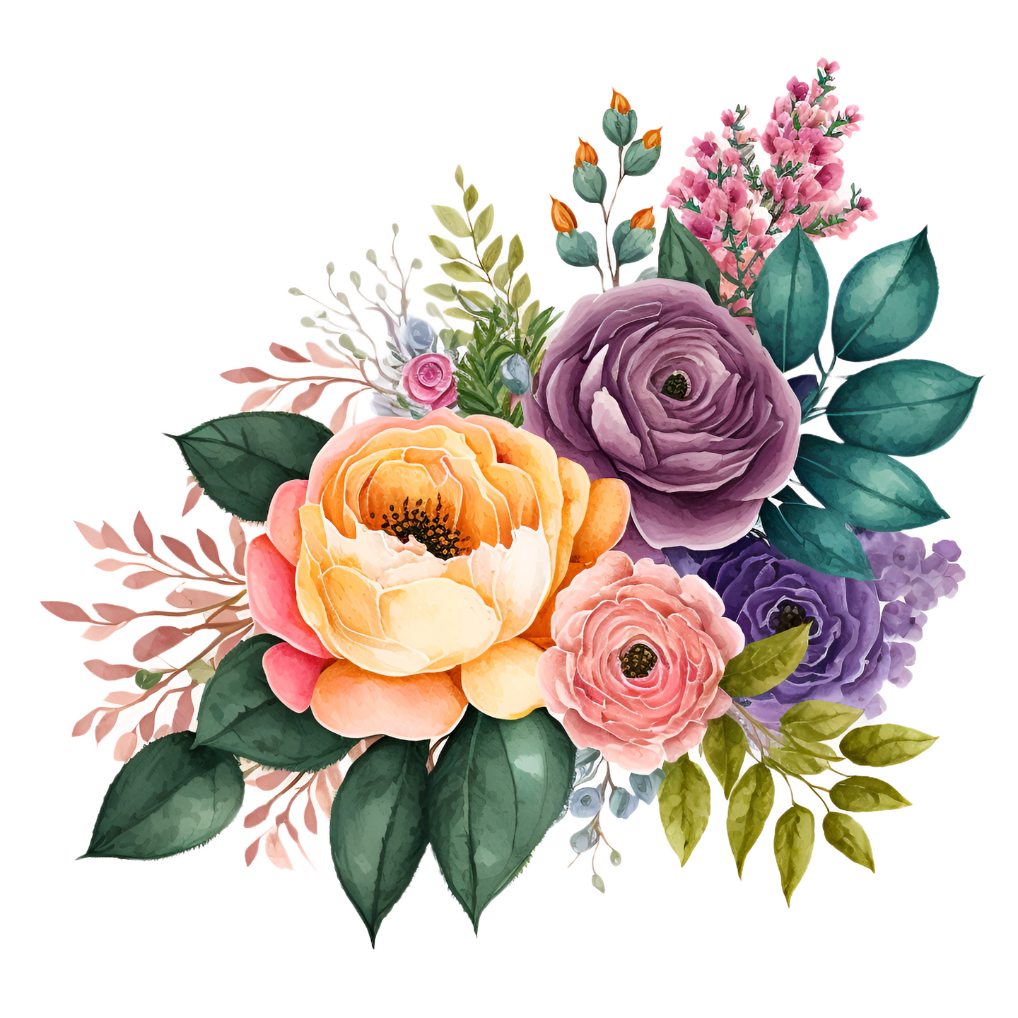 Floral Frame Graphics Elemet (16)