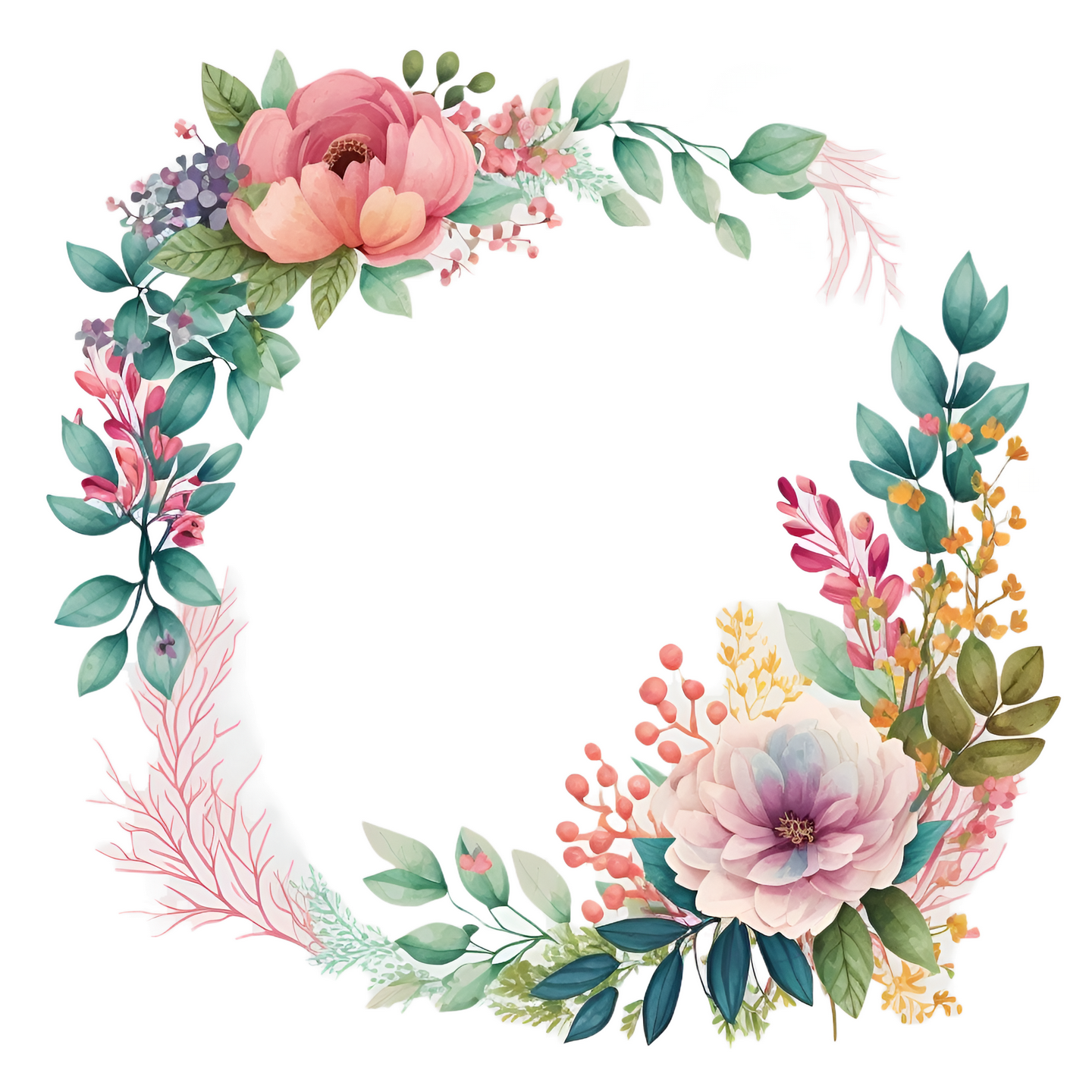 Floral Frame Graphics Elemet (20)