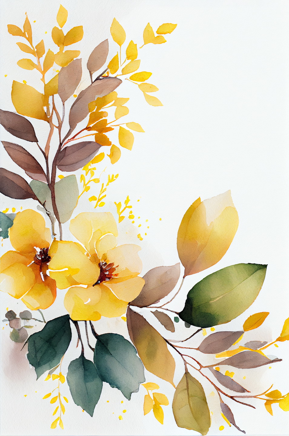 Floral Frame Graphics Elemet (60)