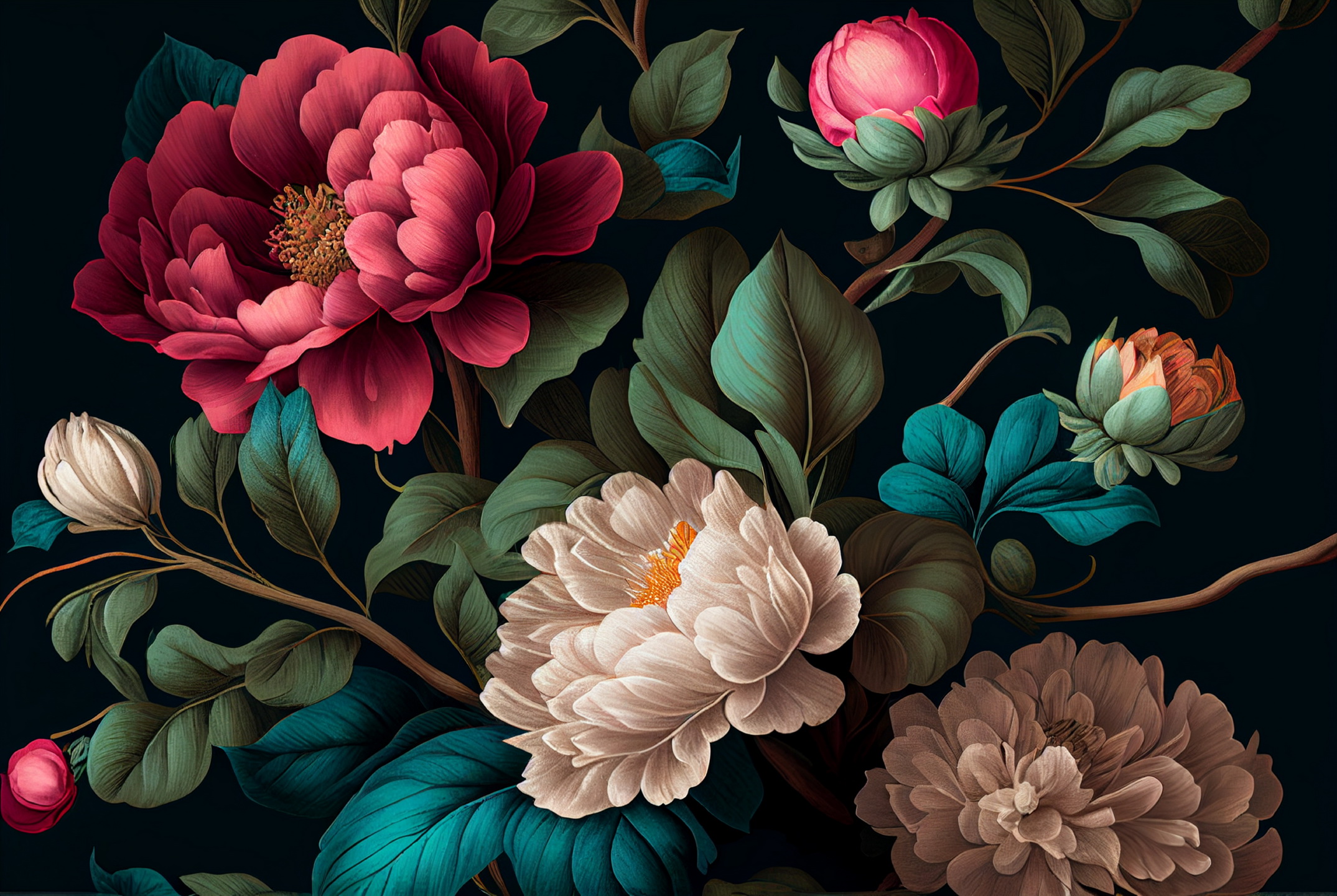 Floral Frame Graphics Elemet (101)