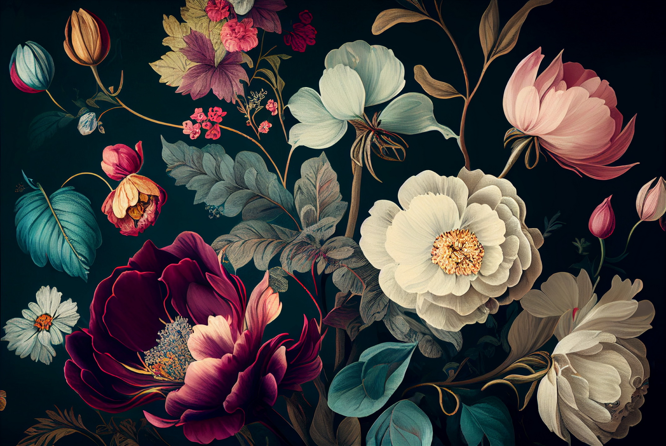 Floral Frame Graphics Elemet (105)
