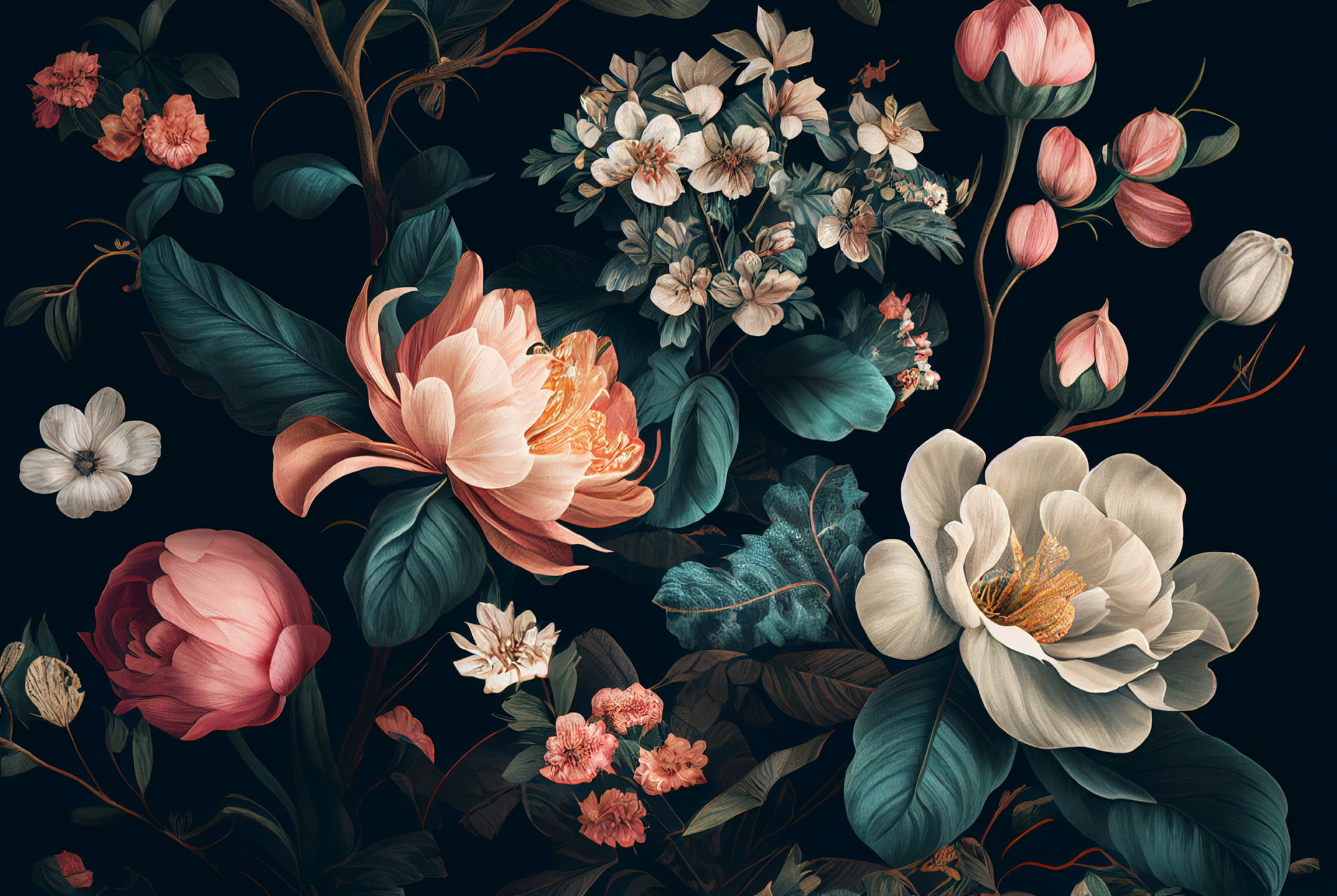 Floral Frame Graphics Elemet (106)