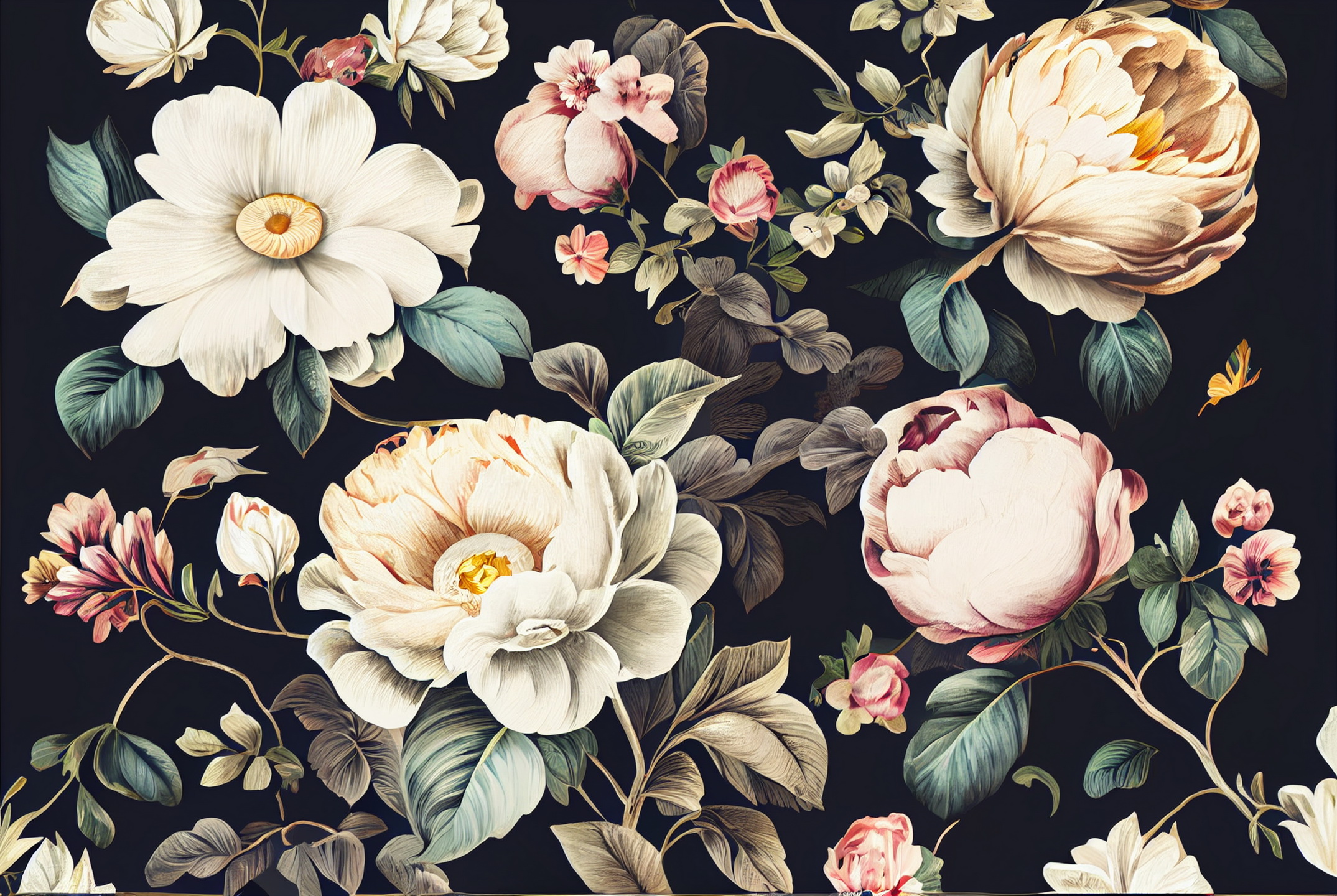 Floral Frame Graphics Elemet (109)