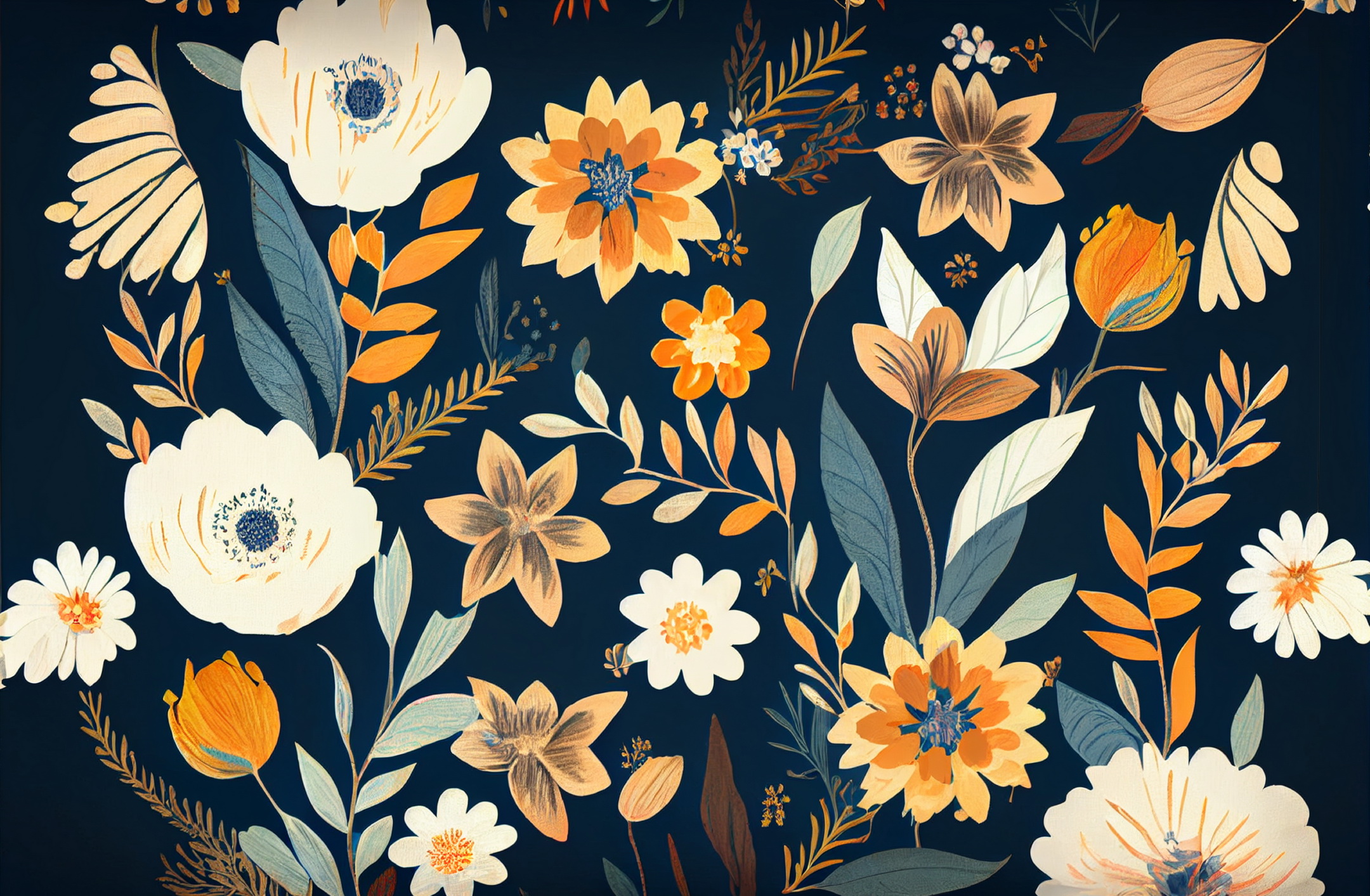 Floral Frame Graphics Elemet (110)