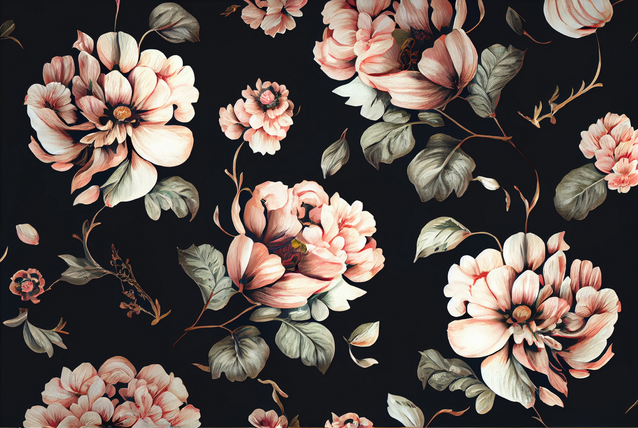 Floral Frame Graphics Elemet (111)