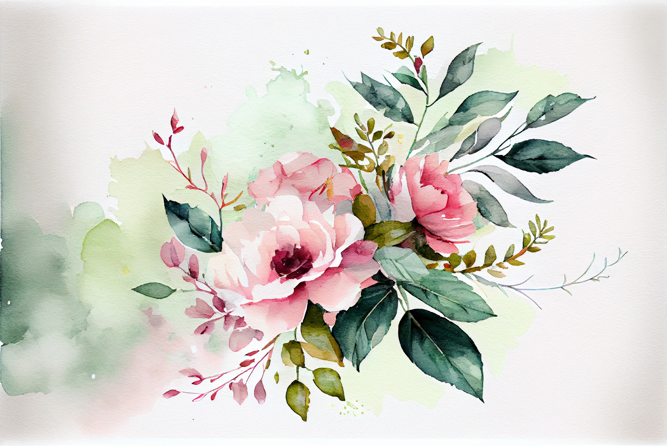 Floral Frame Graphics Elemet (135)