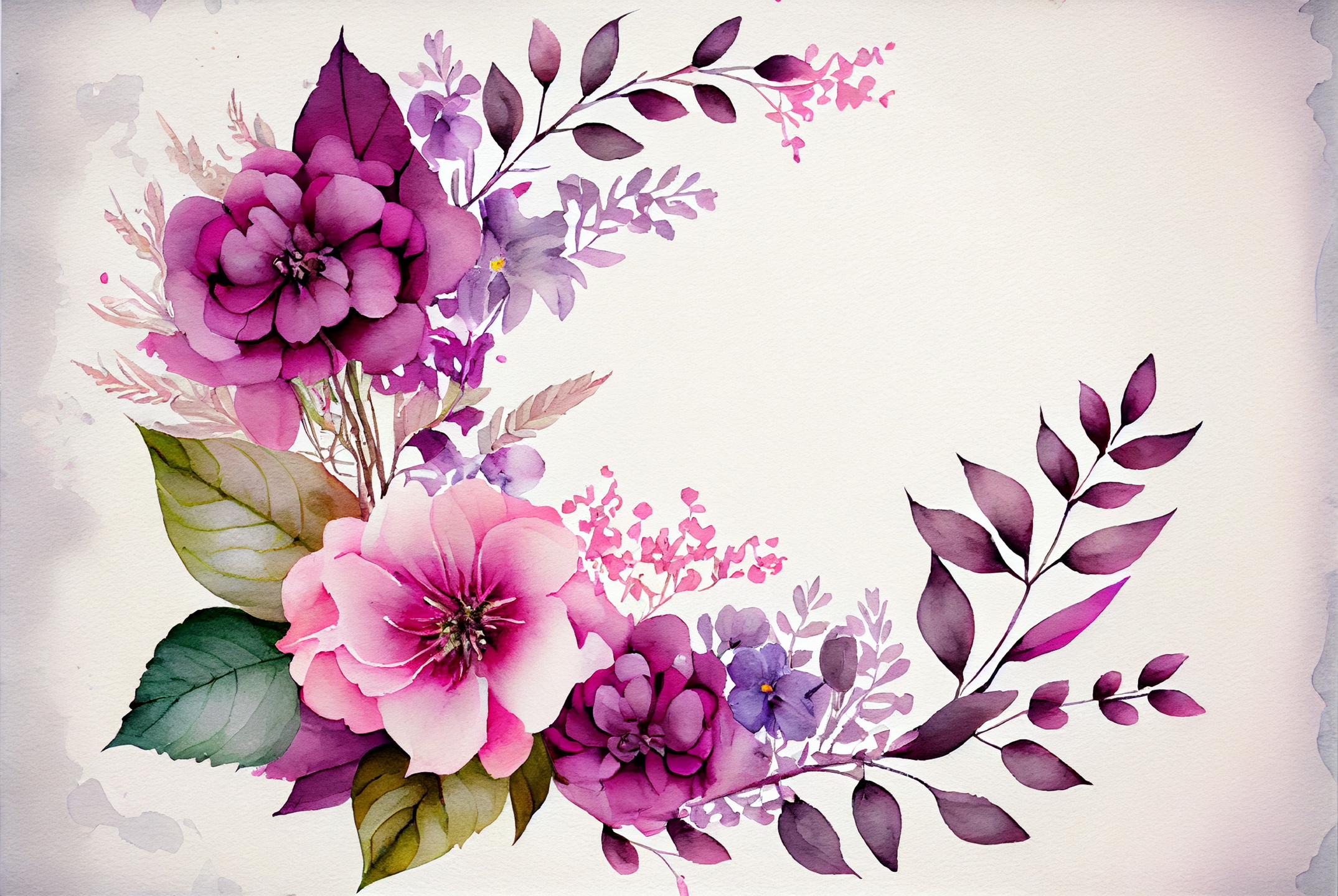Floral Frame Graphics Elemet (147)