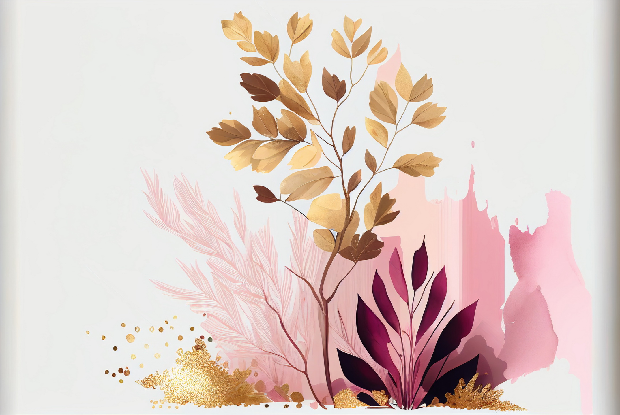Floral Frame Graphics Elemet (159)