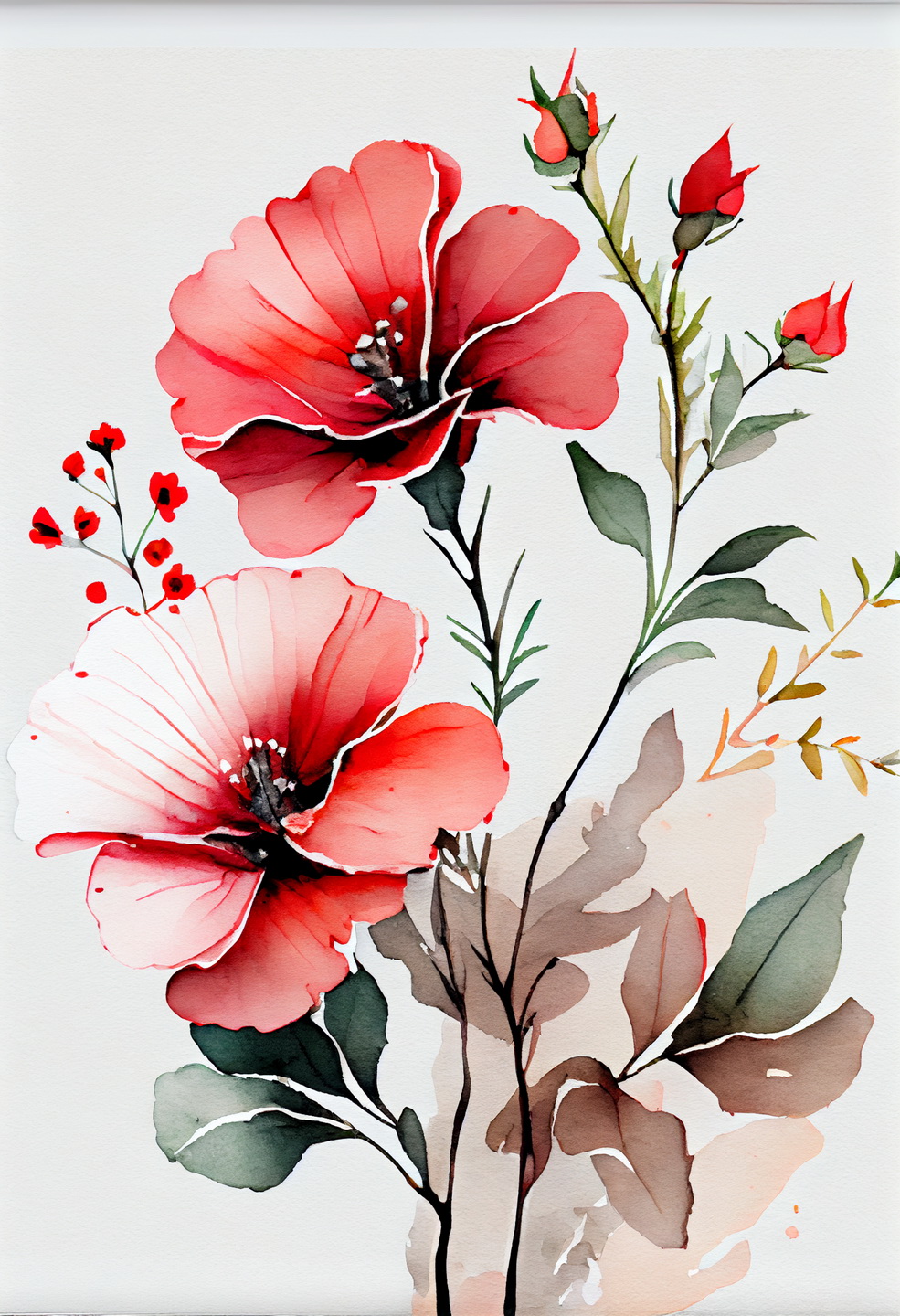 Floral Frame Graphics Elemet (185)