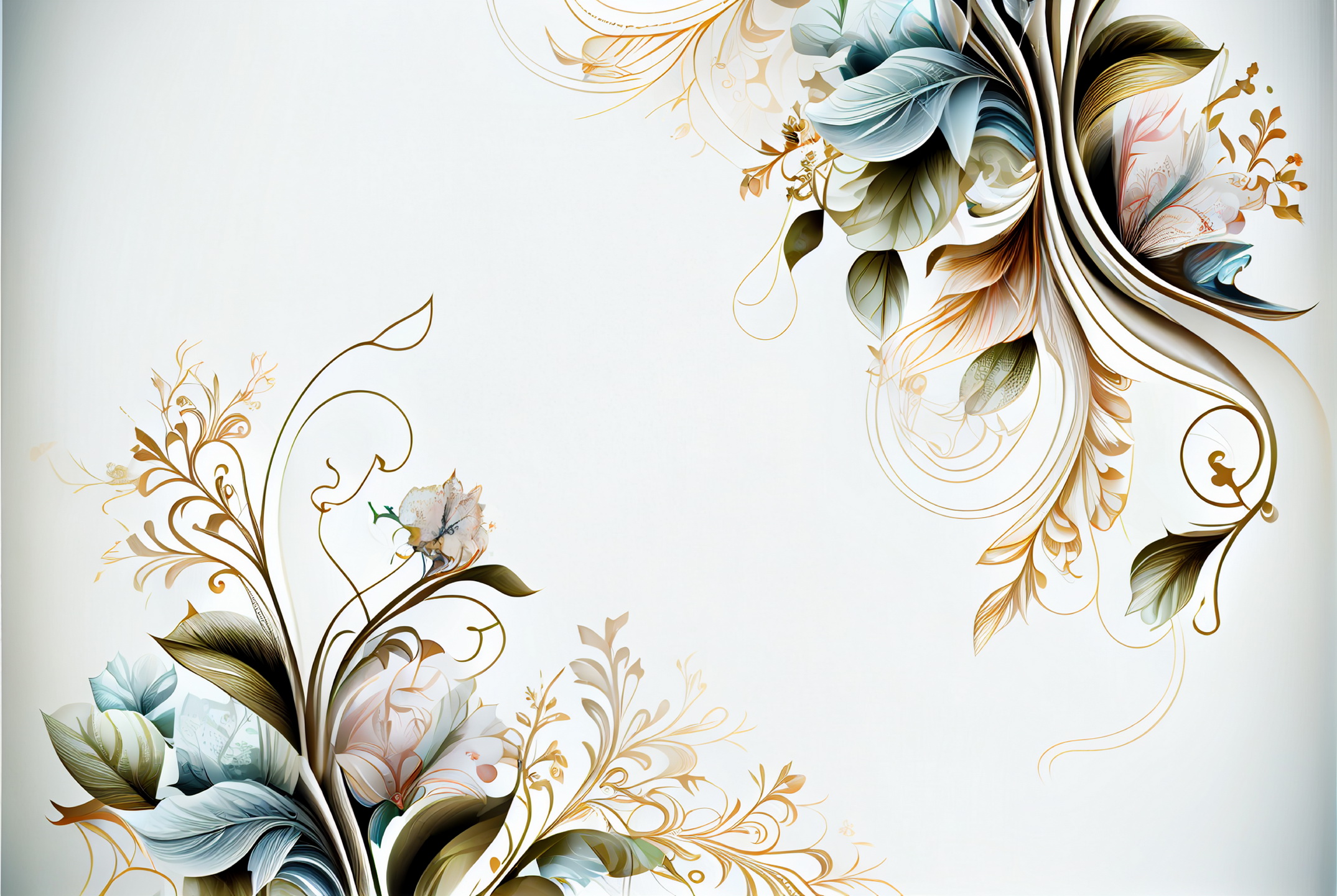 Floral Frame Graphics Elemet (194)