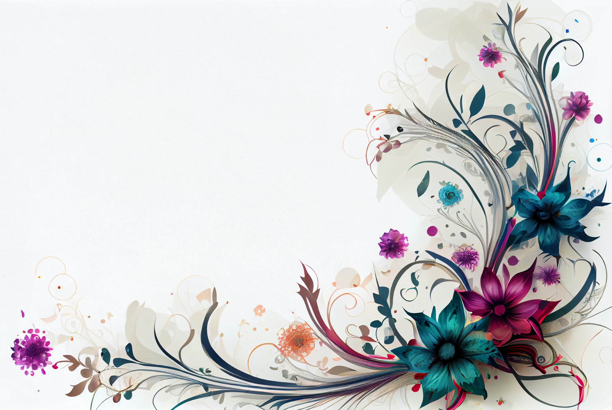 Floral Frame Graphics Elemet (197)