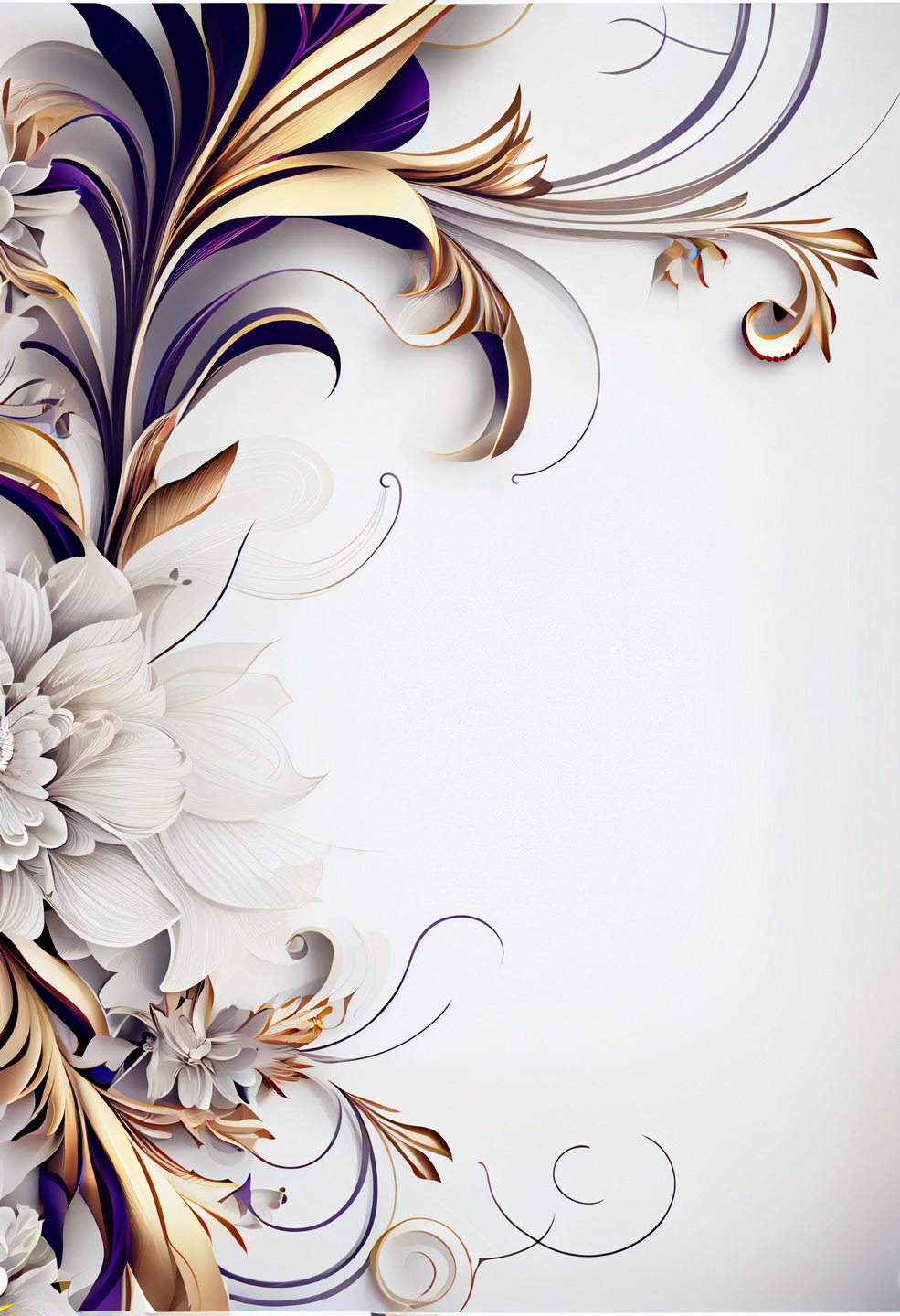 Floral Frame Graphics Elemet (201)