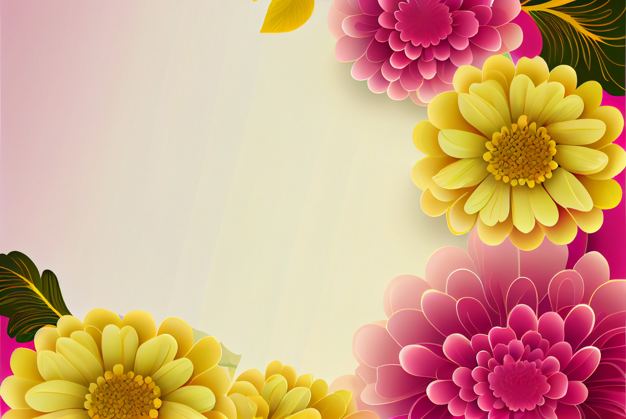 Floral Frame Graphics Elemet (205)